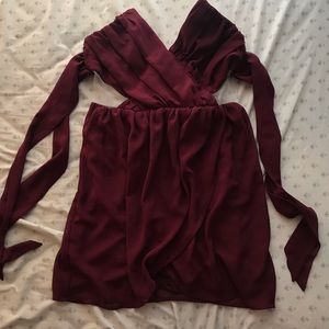 Tobi Wine Dress